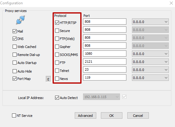 Disable protocols that you do not need