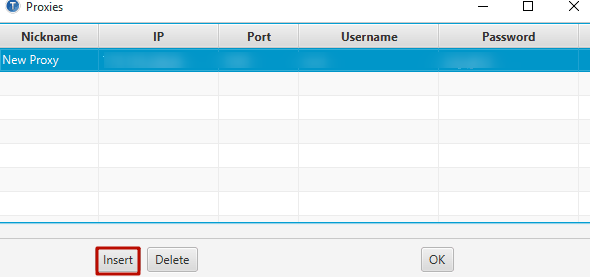 Press «Insert» button. After these fields will be created - fill them up with data